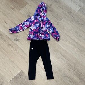Under Armour Multicolor Hoodie and Black Leggings